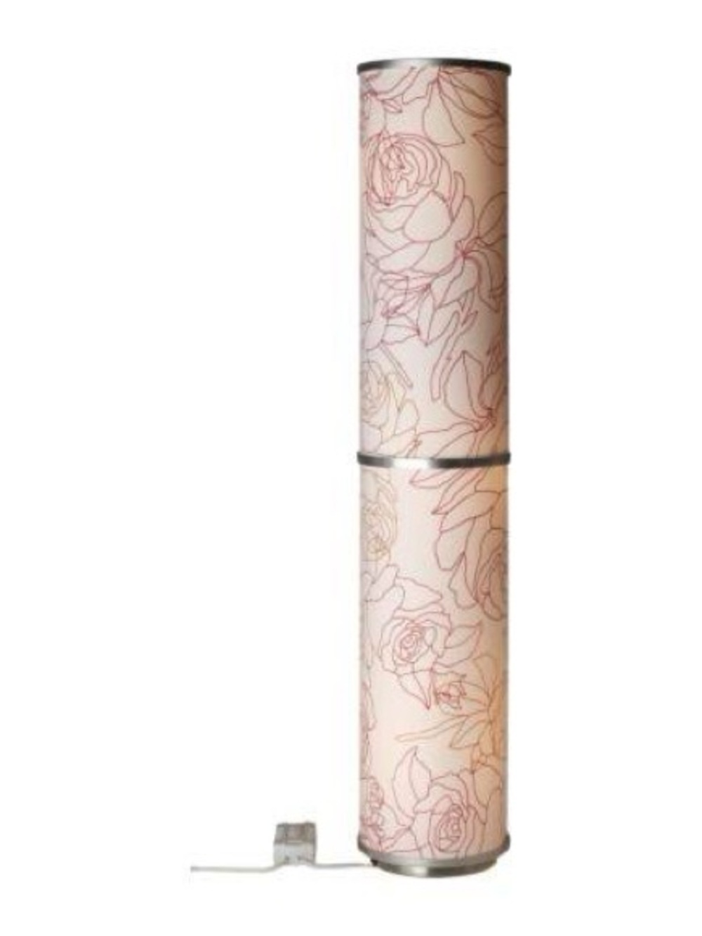 IKEA Pink Floral Tower Lamp textur